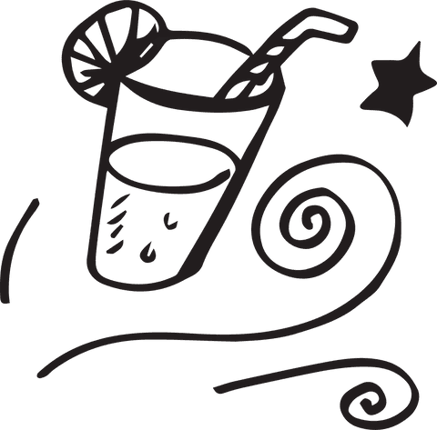 transparent drink illustration with straw and swirl design - Download Free Stock Videos Pikwizard.com