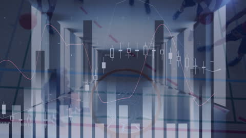 Basketball and Data Processing Digital Animation