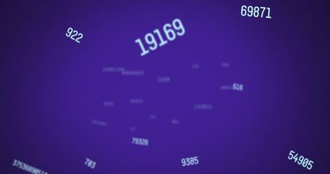 Dynamic Mathematical Digits on Digital Purple Background - Download Free Stock Images Pikwizard.com