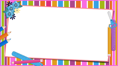 Colorful Transparent School Supplies Frame with Slate - Download Free Stock Videos Pikwizard.com