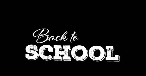 Stylish Back to School Text on Black Background - Download Free Stock Images Pikwizard.com