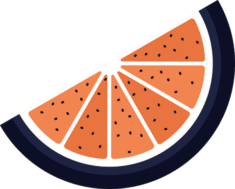 flat design citrus slice illustration on transparent background - Download Free Stock Videos Pikwizard.com