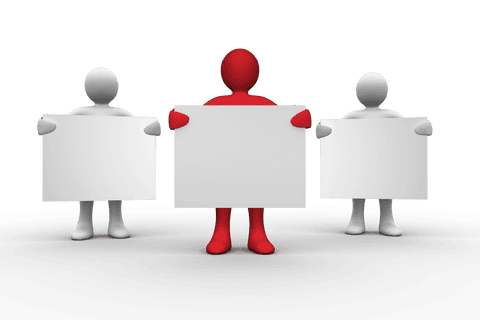 Transparent Human Figures with Blank Patty Delivering Message - Download Free Stock Videos Pikwizard.com