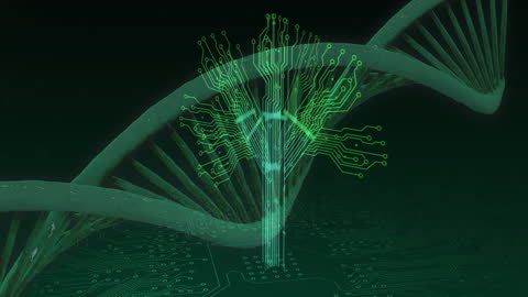 Abstract DNA Helix Merging with Circuit Technology