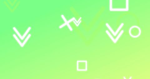 Geometric Shapes Illuminating Green Gradient Backdrop - Download Free Stock Images Pikwizard.com