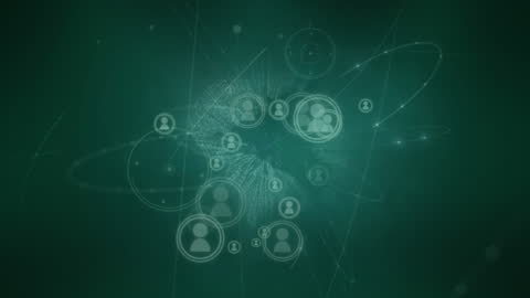 Digital Network Concept with Social Connection Icons