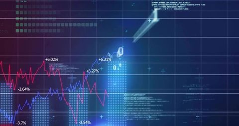 Advanced business analytics digital dashboard with data visualization graphics