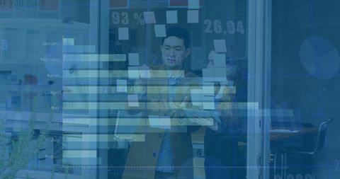 Business Professionals Analyzing Financial Data with a Digital Interface - Download Free Stock Images Pikwizard.com