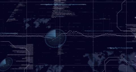 Digital Data Visualization with Global Perspective - Download Free Stock Images Pikwizard.com