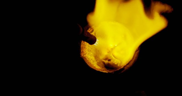 Molten Metal Ablaze with Heat and Intensity - Download Free Stock Images Pikwizard.com