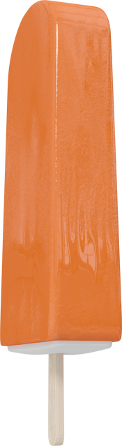 Transparent Orange Ice Pop Illustration Isolated With Smooth Textures - Download Free Stock Videos Pikwizard.com