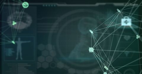 Healthcare Technology Integration and Digital Networking Concepts - Download Free Stock Images Pikwizard.com