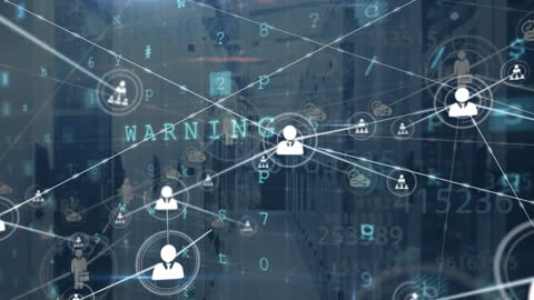 Cybersecurity and Network Protection Concept with Digital Interface