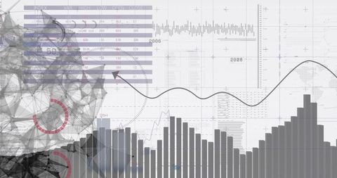 Abstract Data Visualization with Graphs and Networks - Download Free Stock Images Pikwizard.com