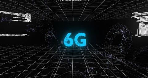 6G Technology Abstract with Data Network Visuals - Download Free Stock Images Pikwizard.com