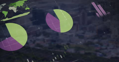 Data Analytics Concept with Charts and Abstract Background