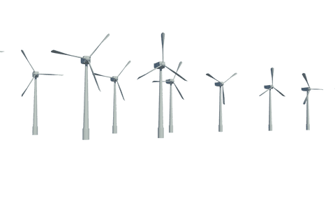 transparent wind turbines array for renewable energy projects - Download Free Stock Videos Pikwizard.com
