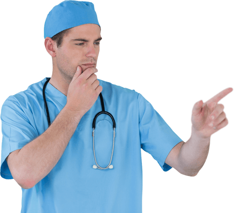 transparent surgeon interacting with futuristic digital interface - Download Free Stock Videos Pikwizard.com