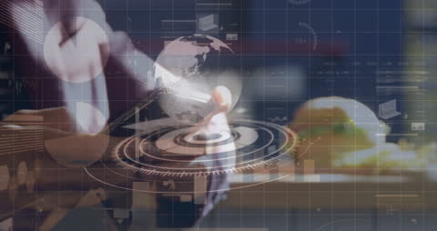 Futuristic Global Technology Concepts with Smartphone Use