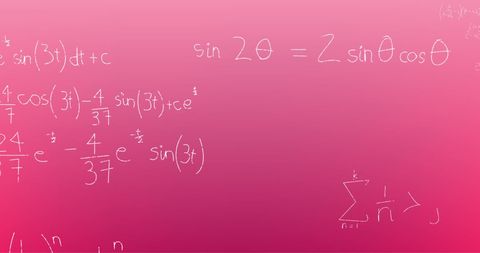 Mathematical Equations on Pink Background - Download Free Stock Images Pikwizard.com