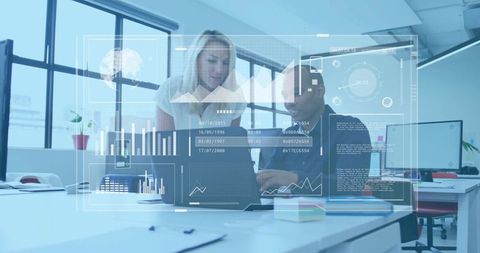 Collaborating with Augmented Reality Analytics in Modern Open Office Workspace