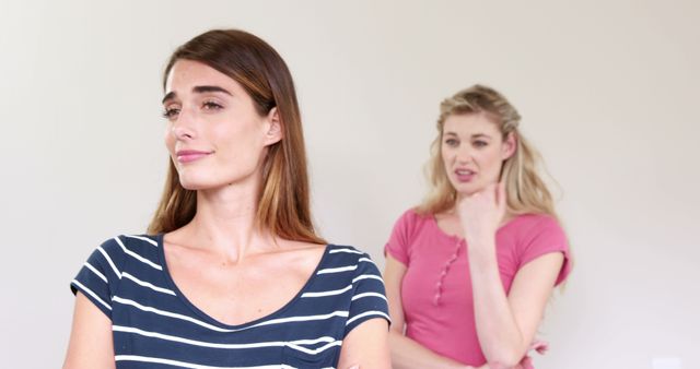 Two Female Friends Disagreeing in a Conversation - Download Free Stock Images Pikwizard.com