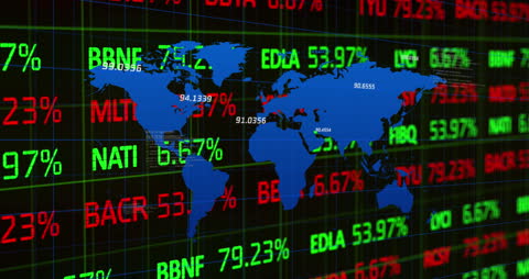 Global Economy Stock Market Digital Visualization