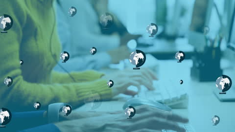 Digital Communication with Support Team in Office Environment