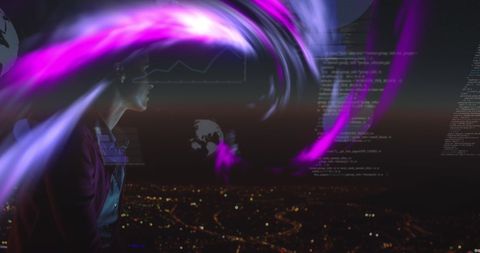 Digital Transformation and Global Data Interface - Download Free Stock Images Pikwizard.com