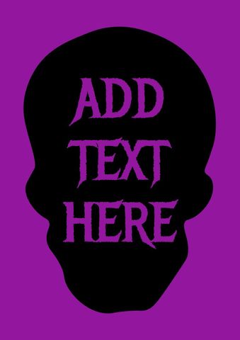 mystical skull silhouette purple background design - Download Free Stock Templates Pikwizard.com