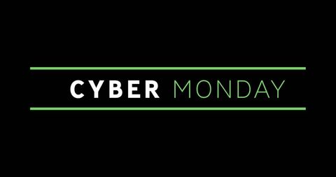 Cyber Monday Promotional Banner with Green Accent - Download Free Stock Images Pikwizard.com