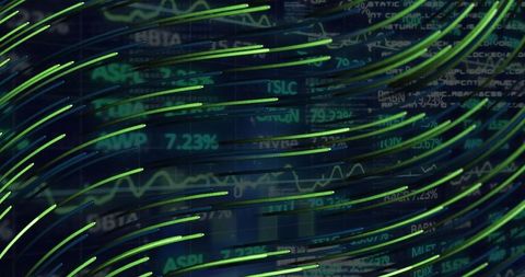 dynamic financial data with digital light trails - Download Free Stock Images Pikwizard.com