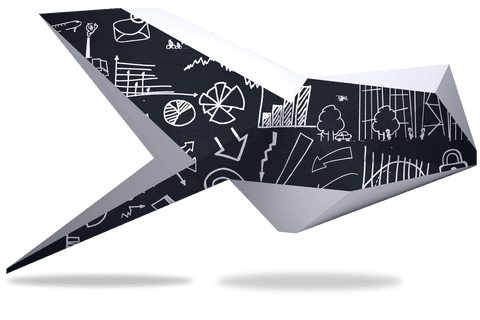 transparent 3d origami concept with abstract business symbols - Download Free Stock Videos Pikwizard.com