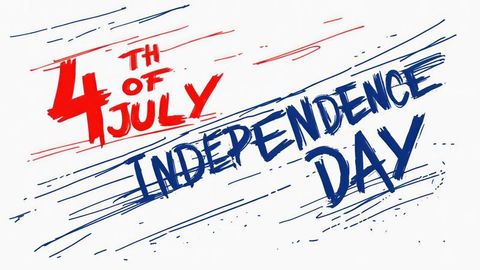 Artistic American Independence Day Celebration Poster