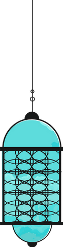 pendant lamp with turquoise glass shade on transparent background - Download Free Stock Videos Pikwizard.com