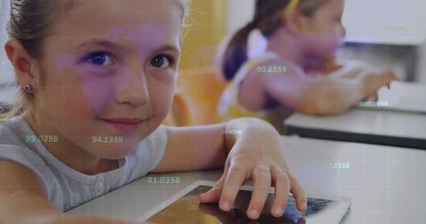 Children Using Tablets with Data Overlay Concept for Future Education