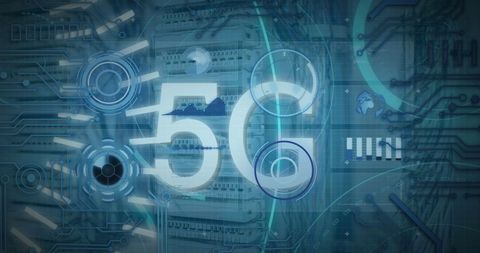 5G Technology Overlap with Data Servers and Global Networks - Download Free Stock Images Pikwizard.com