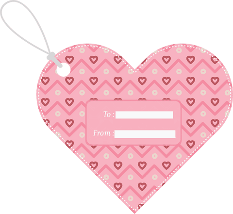 Valentine's Heart Gift Tag with Transparent Background - Download Free Stock Videos Pikwizard.com