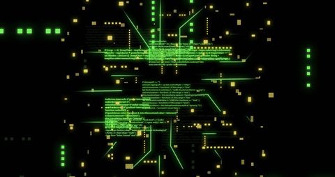 Artificial intelligence data on digital circuit board