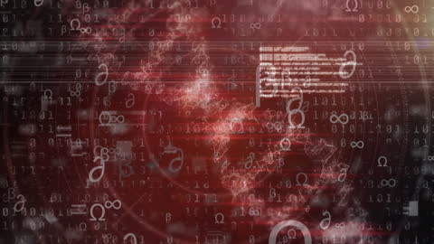 Futuristic Digital DNA Strand Animation in Sci-Fi Style