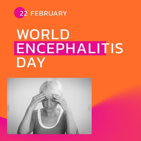 World Encephalitis Day Awareness with Suffering Senior Woman