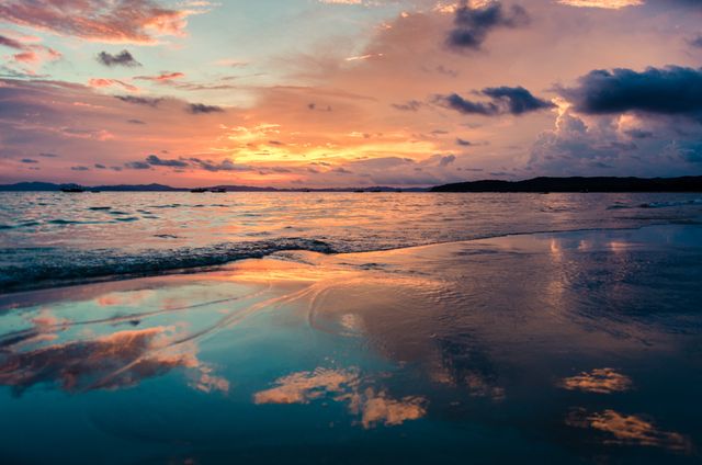 Beach clouds dawn dusk - Download Free Stock Photos Pikwizard.com