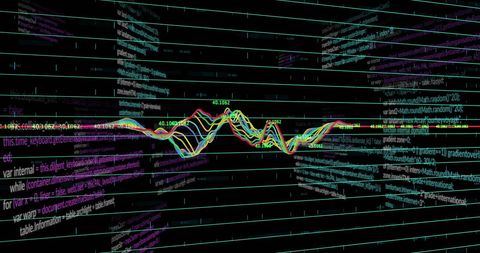 Data Processing with Digital Interface and Code Background - Download Free Stock Images Pikwizard.com