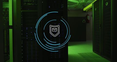 Cybersecurity in High-Tech Data Center - Download Free Stock Images Pikwizard.com