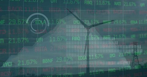 Renewable Energy and Financial Data Integration - Download Free Stock Images Pikwizard.com