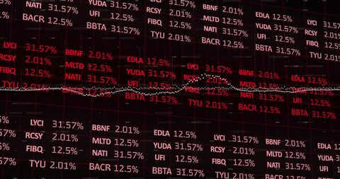 Digital Financial Data Display on Dynamic Grid - Download Free Stock Images Pikwizard.com