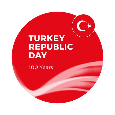 turkey republic day 100 years celebration design - Download Free Stock Templates Pikwizard.com