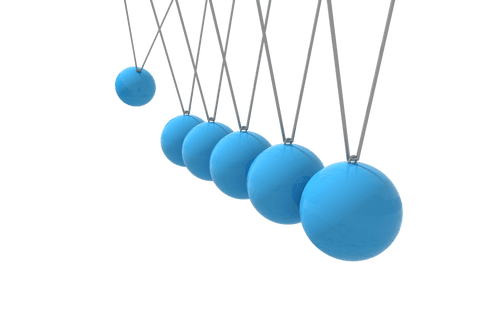 bouncing blue spheres with newton's cradle on transparent background - Download Free Stock Videos Pikwizard.com