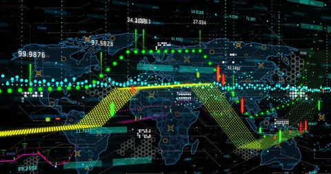 Digital Data Mapping and Global Connectivity Insights - Download Free Stock Images Pikwizard.com