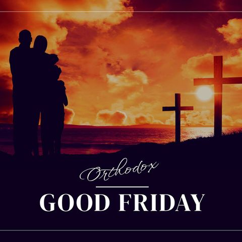 Orthodox Good Friday Celebration with Embracing Family Silhouette - Download Free Stock Templates Pikwizard.com